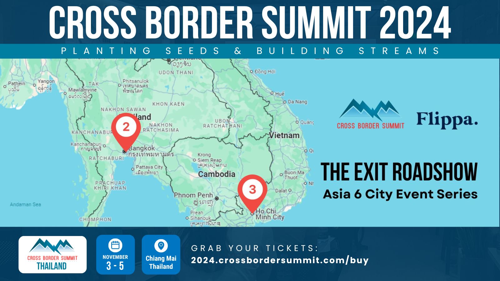 Featured image for “Road Show to Cross Border Summit 2024: 6 Cities, 3 Weeks”