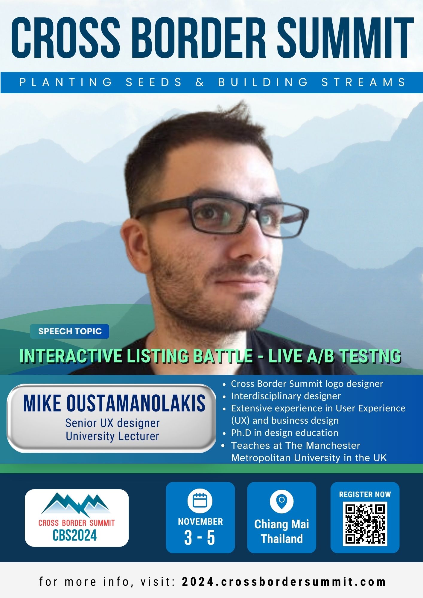 Featured image for “Speaker Spotlight: Meet Mike Oustamanolakis – UX Mastermind & Educator”
