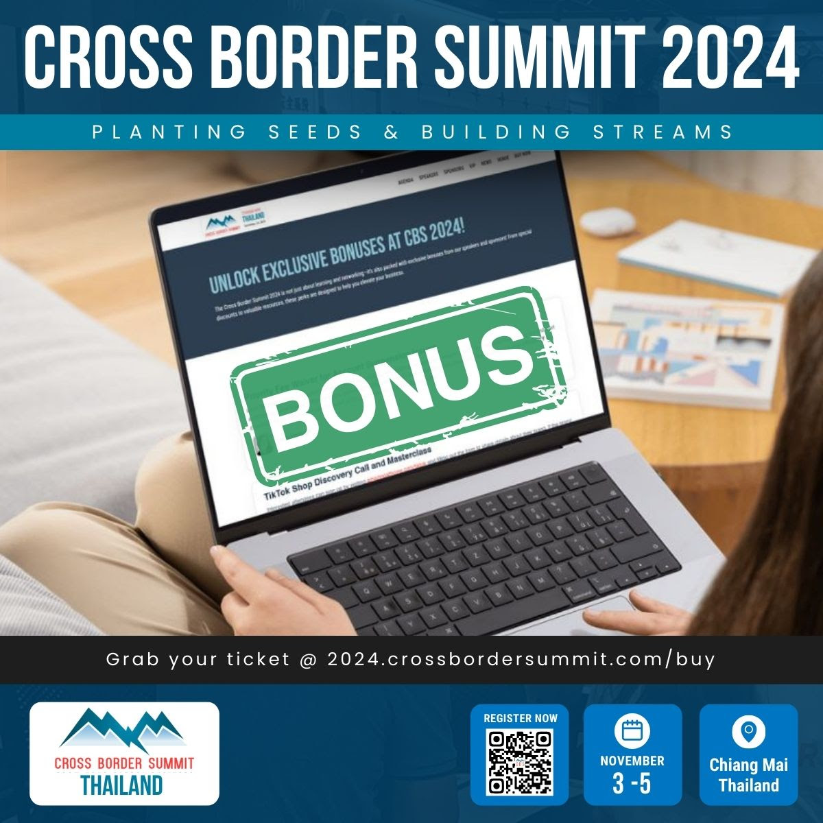 Featured image for “Almost Sold Out! Unlock Exclusive Bonuses at Cross Border Summit 2024!”